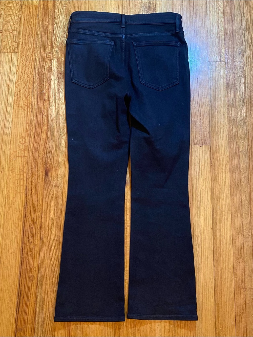 Madewell Mid-Rise Kick Out Crop Jeans in True Black Wash Coated Edition size 28 - Picture 5 of 16
